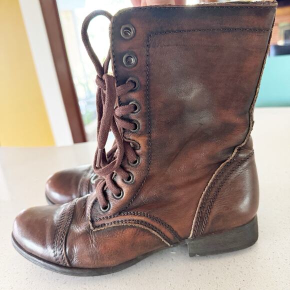 Steve Madden Women's Troopa Lace-up Combat Boots Size 6.5 - Picture 4 of 8